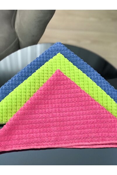 Mikrofiberim 3 Pack Economical Microfiber Drying and Kitchen Cleaning Cloths 40x40