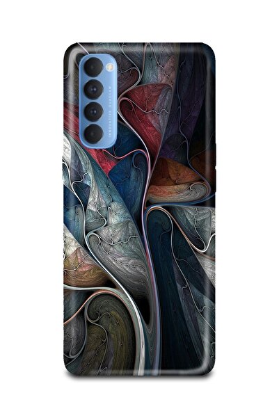 PERAX Oppo Reno 4 Pro Abstarac Temalı Baskılı Telefon Kılıfı Oporn4pro-000010...