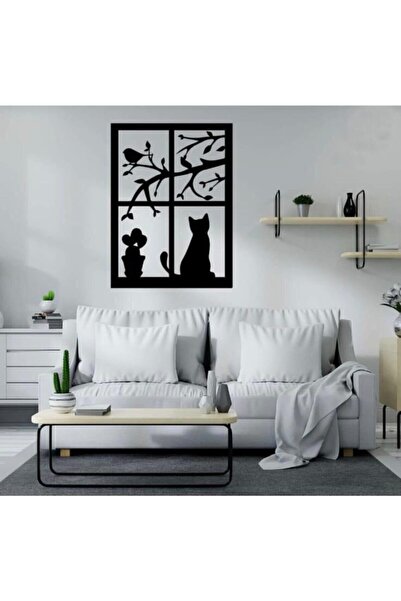 10kdekor Dekor Pencere Tasarımlı Ahşap Duvar Dekoru 546546