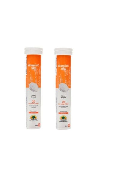 Sunlife Vitamin C 1000mg 20 Tablets 2 Pieces