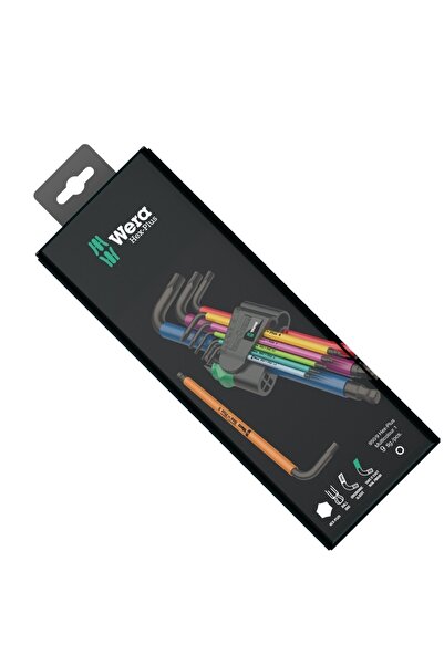 wera 950/9 Spkl Sb Hex-plus Topbaş Alyan Anahtar Seti (05073593001)