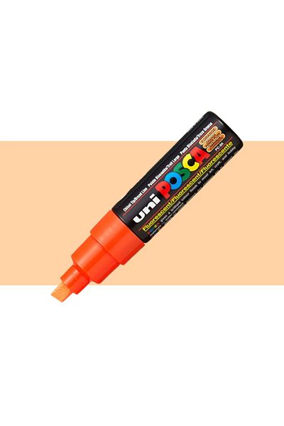 Uni Posca Marker Pen Pc-8k (8mm) Highlighter Orange
