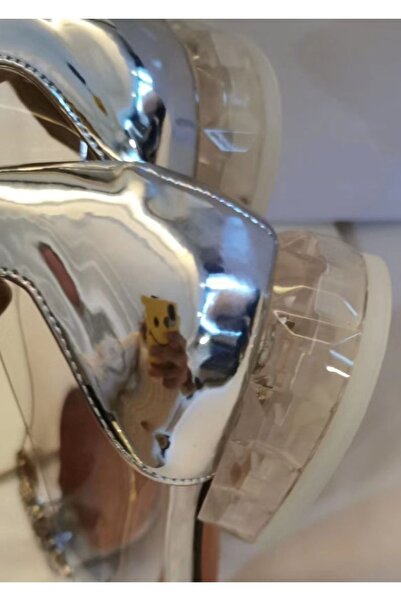 TrendyAnka Dámské princeznovské stříbrné Nude Tan Black Transparentní denní balerína s křišťálovým kamenem na podpatku