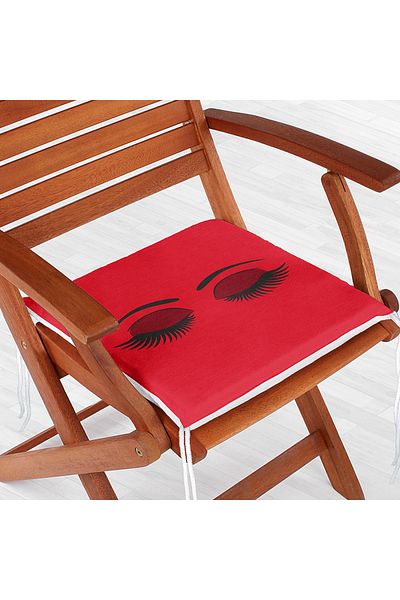 Realhomes Modern Eyelash Digital Printed Zippered Chair Cushion