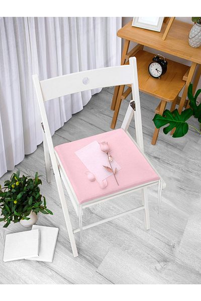 Realhomes 3D Rose And Letter Themed Digital Printed Zippered Chair Cushion