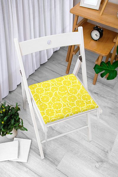 Realhomes Lemon Concept Special Design 3D Zippered Chair Cushion