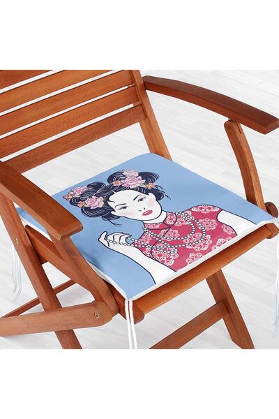 Realhomes Japanski ženski moderni jastuk za stolicu sa digitalnim štampanjem ...