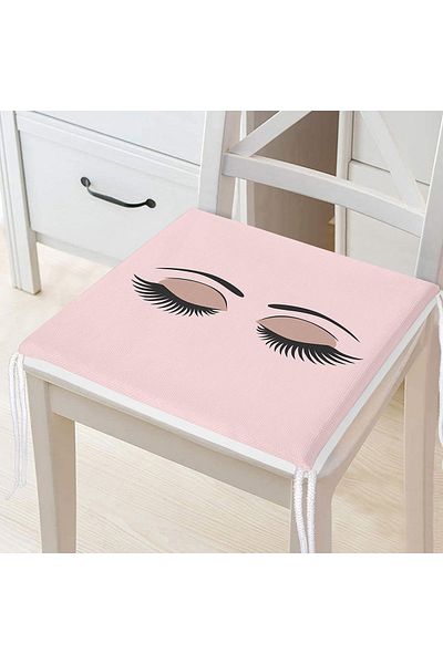 Realhomes Modern Eyelash Digital Printed Zippered Chair Cushion