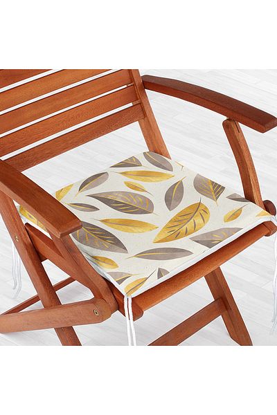 Realhomes Colorful Autumn Leaves Specially Designed Modern Zippered Chair Cushion