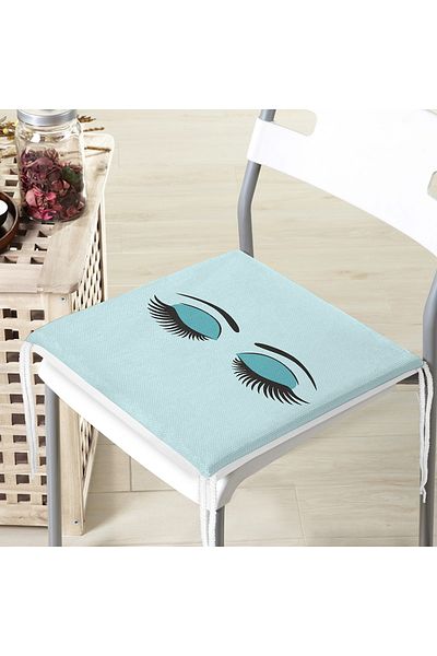 Realhomes Modern Eyelash Digital Printed Zippered Chair Cushion