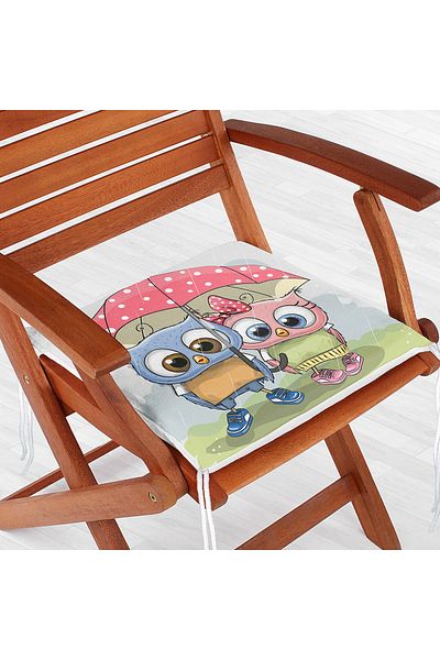 Realhomes Cute Cats Digital Printed Zippered Chair Cushion
