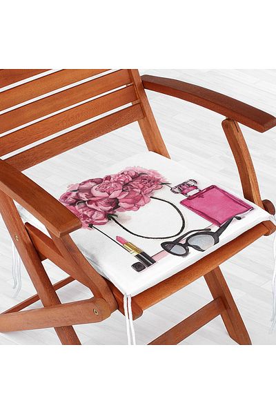 Realhomes Coco Shopping Designed Digital Printed Zippered Chair Cushion