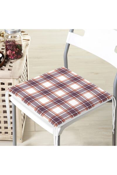 Realhomes Сучасна подушка для стільця з застібкою-блискавкою та дизайном у кл...