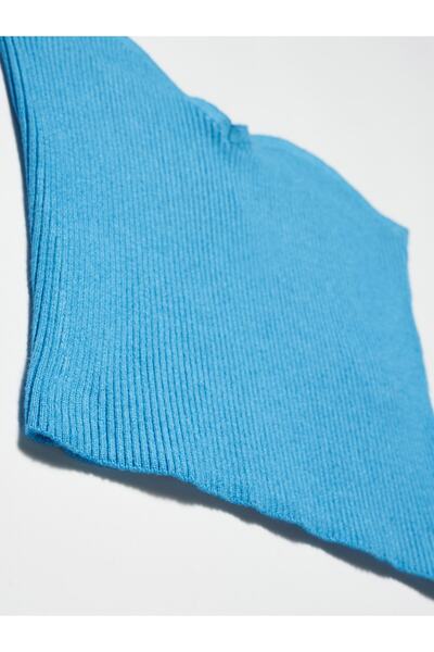 Dilvin 2654 Knitwear Bustier-purple turquoise