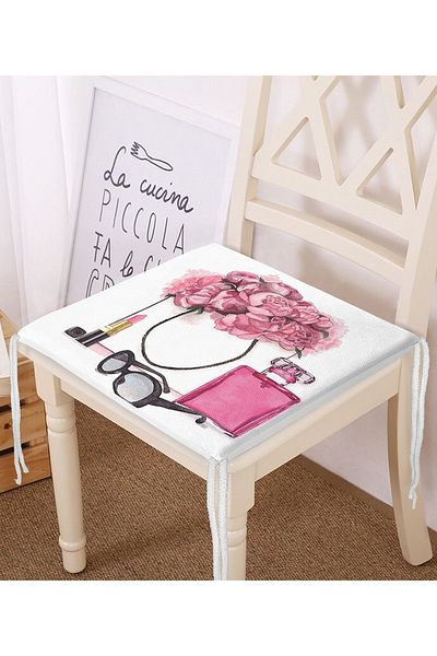 Realhomes Coco Shopping Designed Digital Printed Zippered Chair Cushion