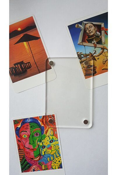 Pleksivent Mıknatıslı Pola Kart Için Resim Çerçevesi 6*9 Cm 3 Adet Ürün Jelatinlidir