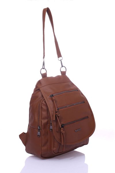By Hakan Mega-623 Washed Leather Γυναικείο Σακίδιο Πλάτης Καφέ