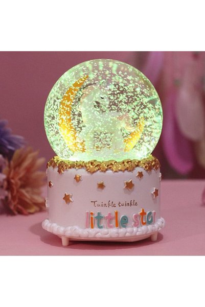 keyfim shop Unicorn Kar Motorlu Işıklı Ve Müzikli Büyük Boy Kar Küresi