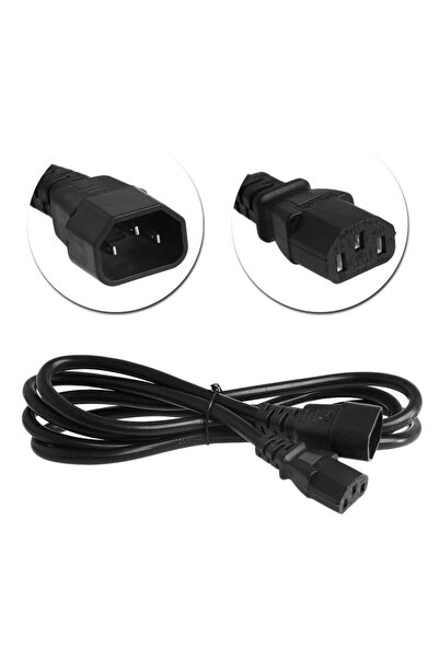 aogo 1.5 Metre Dişi Erkek Power Kablosu C13 C14 Güç Kablosu 1.5m Enerji Kablosu 0.75 Mm 250v 10a Iec 320