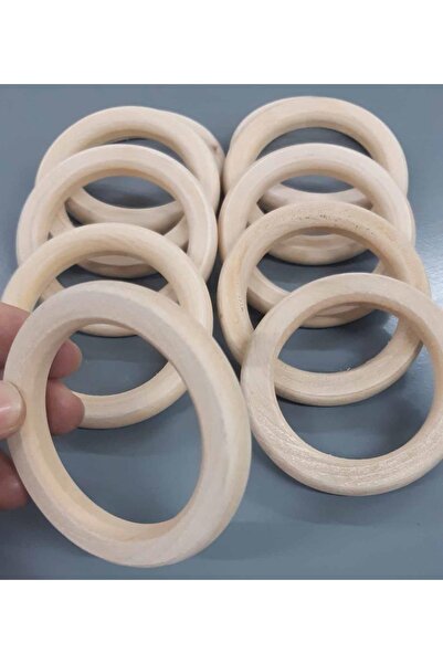 angel çanta aksesuar حلقة خشبية 7 سم (موديل ياسي) 1 قطعة