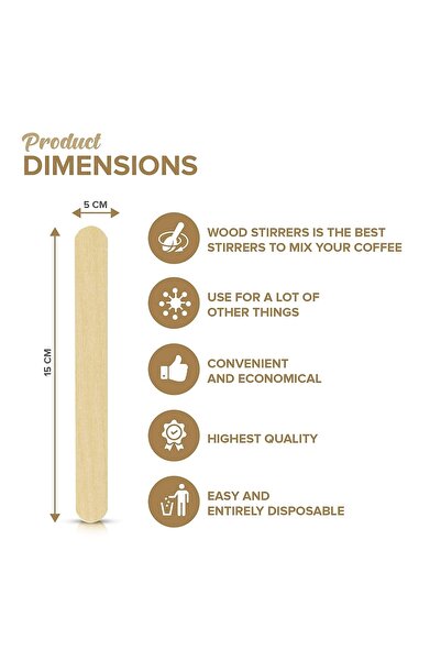 Janissary 5 Kutu - 50 Lik Abeslang Tahta Dil Çubuğu Basacağı - Ağda Spatulası,( 250 Adet )