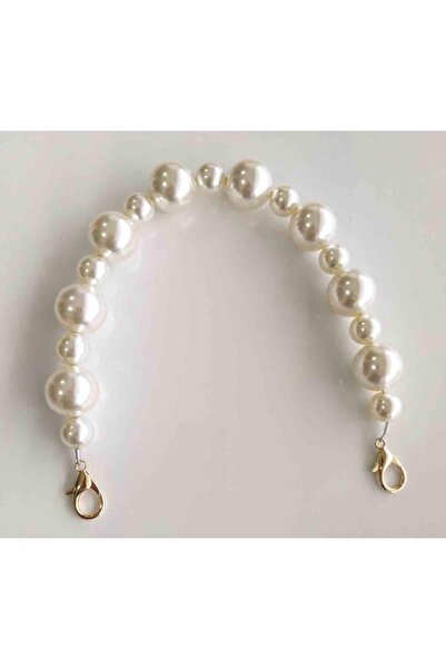 angel çanta aksesuar Incili Zincir 40 Cm Kancalı No5