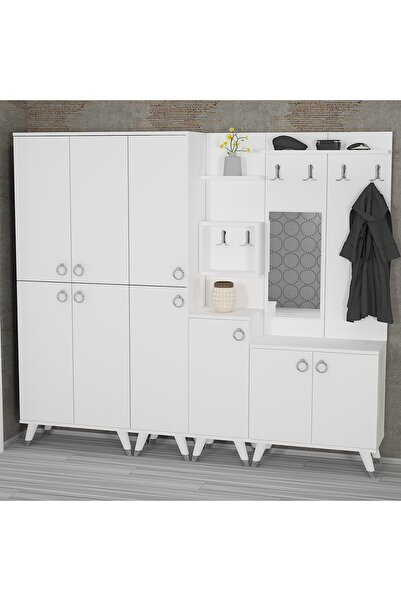 Kalender Dekor Sonia-5-2-3-4 Sn01 Ayakkabılık Vestiyer Portmanto