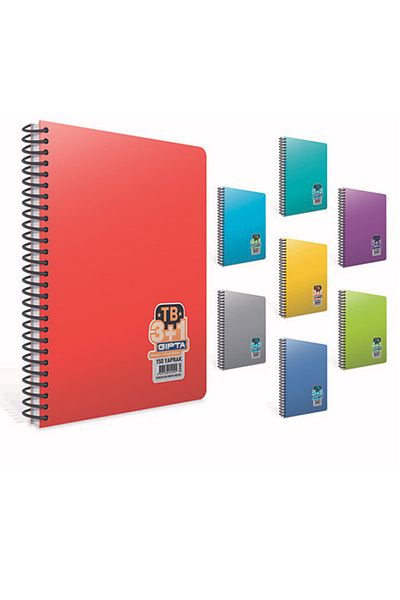 Gıpta Tb Spiral Separator Pp Cover (a4) 150 Sheets 3+1