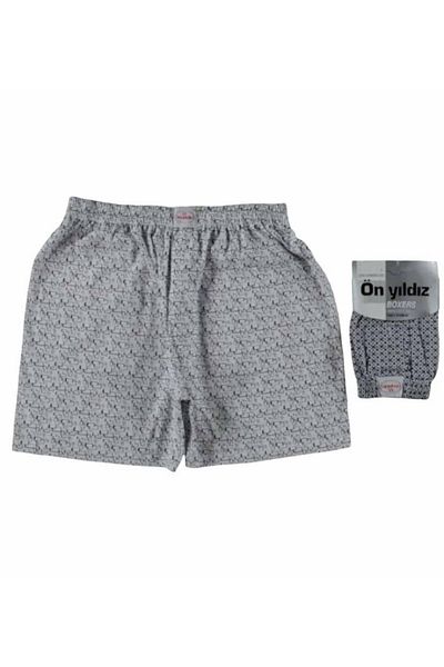 Ön Yıldız İç Çamaşır 3 Pieces Constellation 100% Cotton Printed Men's Boxers S-3xl