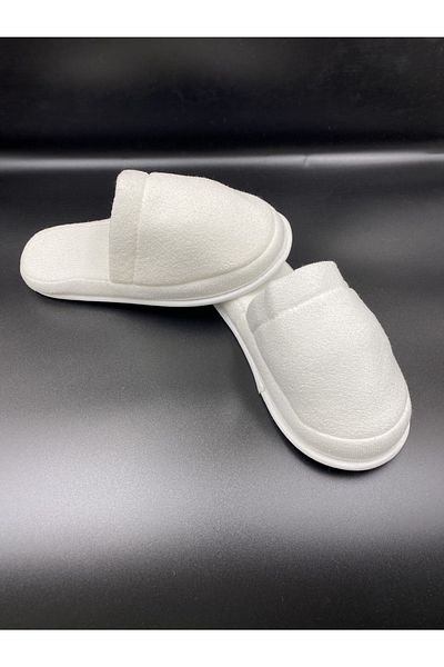 Melkady Aksesuar Melkady 412a - Maternity Slippers, Pearl Crown, Booties and Baby Headband Set (Piece of 4)