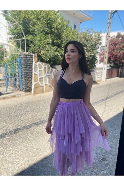 KAYAHAN COLLECTION Kadın Tütü Kat Kat Etek