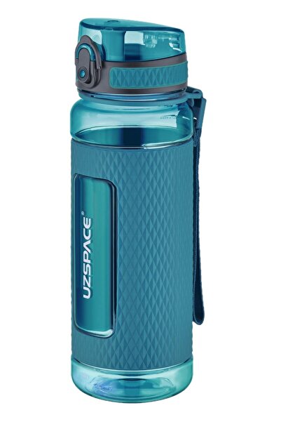 Uzspace 0,80 L 800ml -BÜYÜK BOY- Tritan Su Matarası Silikon Korumalı Kaydırmaz Gövde Yeşil