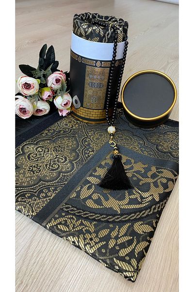 AYHANHOME هدية صندوق المهر مجموعة سجادة صلاة الكعبة