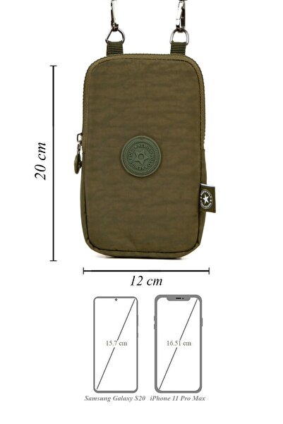 Newish Polo Newishpolo Women's Waterproof Crinkle Mini Phone Wallet Crossbody Waist Bag with Neck Strap