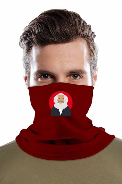 herotasarım Karl Marx Printed Winter Fleece Neck Collar Bll936