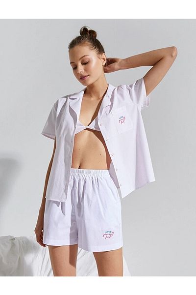 Koton Pyjamahose - Lila - Jogger