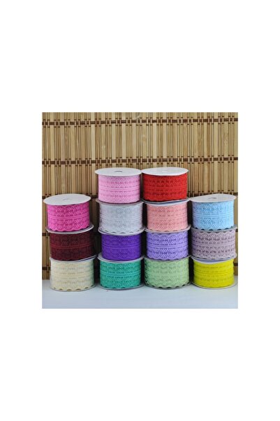 HİSARAKSESUAR Dantel Kurdele 10mt Fuşya