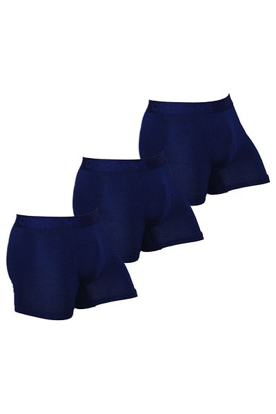 COTBOXER Ανδρικό μπόξερ Queans Bamboo Ultra Soft 3 Pack - Navy Blue
