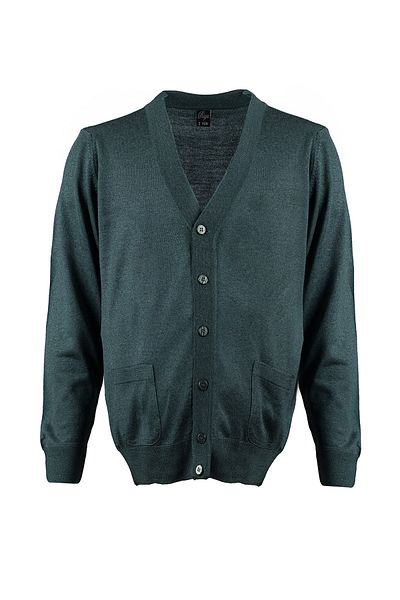 Trikolay Men's Green Large Size Cardigan Ry212205