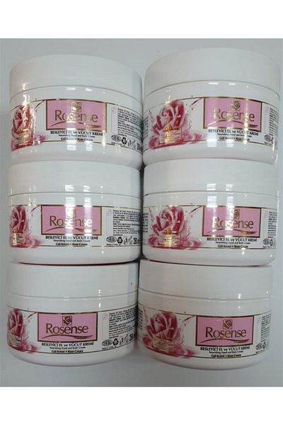 Rosense 250 Ml 6-Pack Nourishing Hand and Body Rose Cream