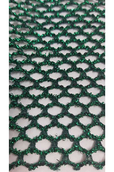 River Fabrics Simli Örme File Yeşil