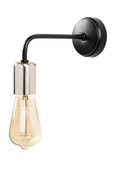 Rsylight الكروم الأسود الرجعية المعادن الزخرفية الحديثة الجدار الشمعدان