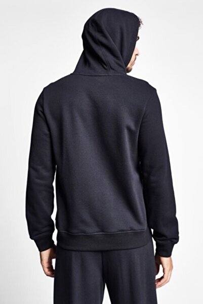 Lescon Siyah Erkek Kapüşonlu Sweatshirt 20s-1239-20n