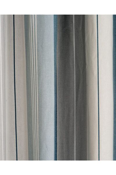 VANESSA PERDE Cotton Printed Natural Linen Background Curtain 140 Most Drawstring Extra Forlu Belted Desing By England