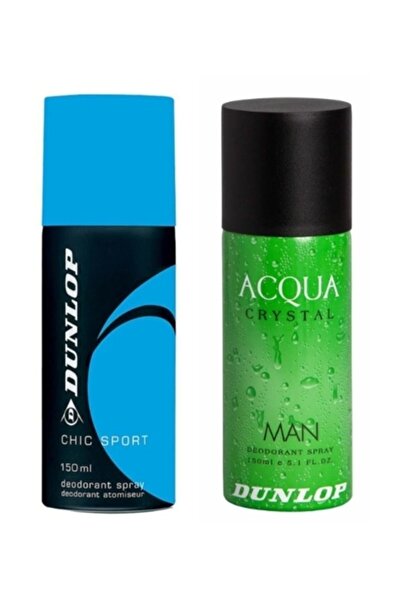 DUNLOP Deodorant Acqua Crystal 150 Ml + Chic Sport 150 Ml