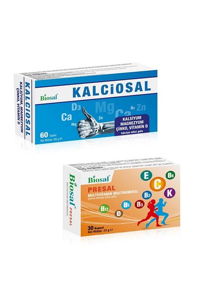 Biosal Calcium Magnesium Zinc Tablet Multivitamin Capsule