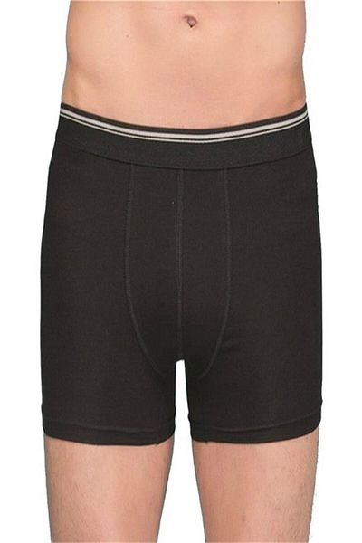 Momslab Ανδρικό μαύρο πακέτο 12 100% βαμβακερό Lycra Boxer