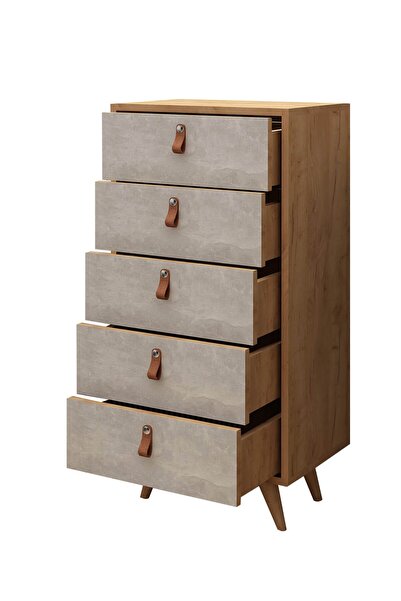 Mymob Kahve Bej Betong Plus Spanze Komodin