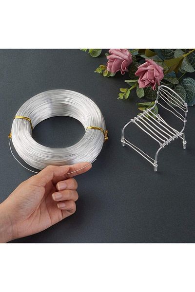 Dünya Magnet 10 Meters Aluminum Wire - 0.6mm Thick Experiment Hobby and Design Wire