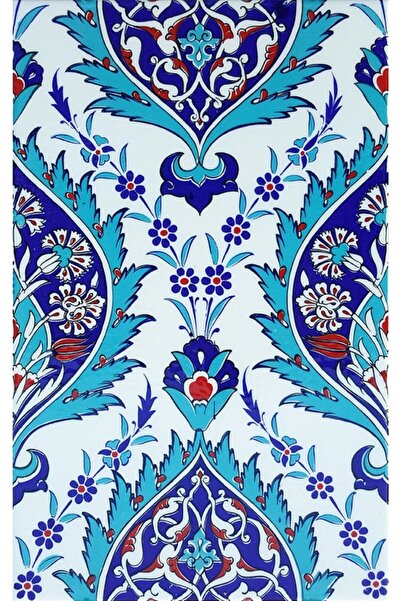 Armada Çini 25x40 Cm Sp 417 Mavi Göbekli Kütahya Iznik Çini Karo